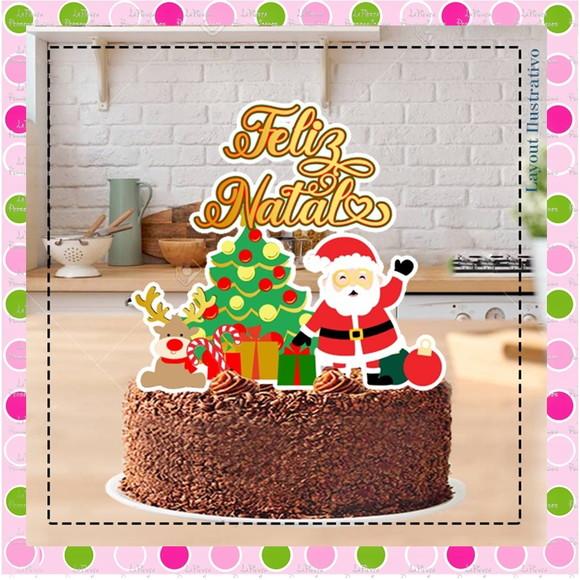 Topo de Bolo Natal