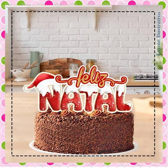 Topo de Bolo Natal
