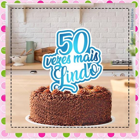 Topo de Bolo 50 Anos