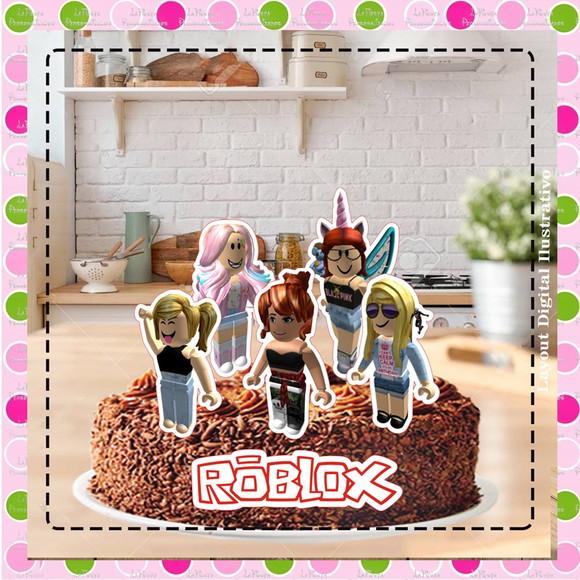 Topo de Bolo Roblox Girl