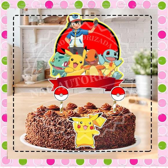 Topo de Bolo Pokemon