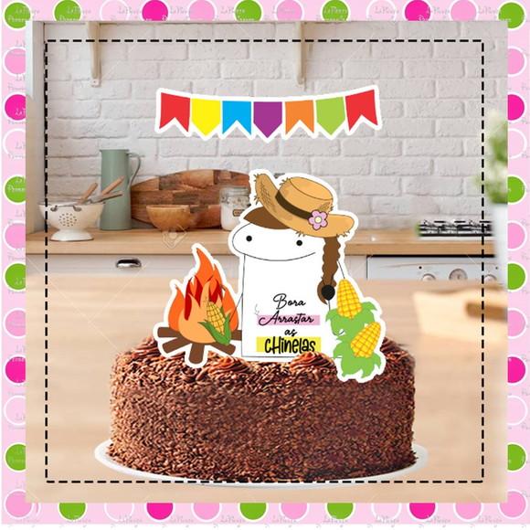 Topo de Bolo Flork Festa Junina