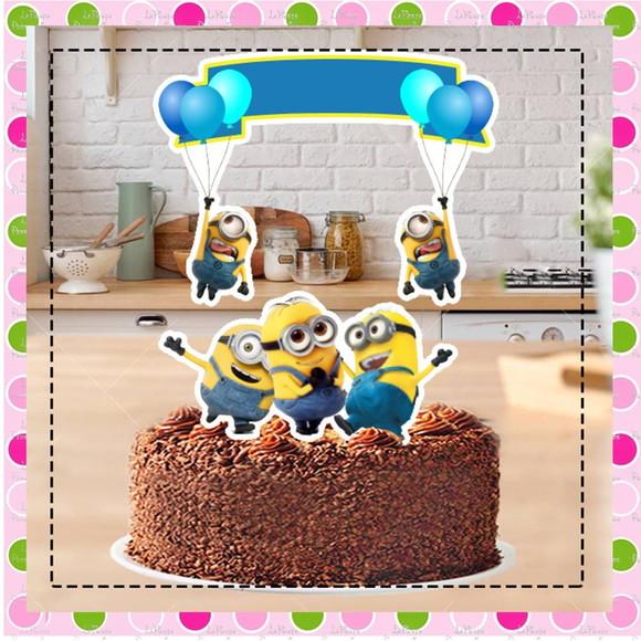 Topo de Bolo Minions