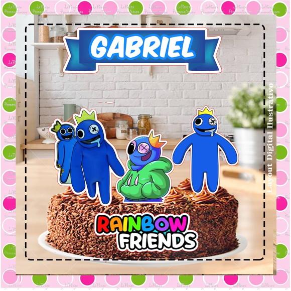 Topo de Bolo Rainbow Friends