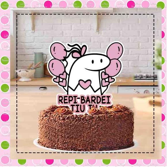 Topo de Bolo Flork Of Cows
