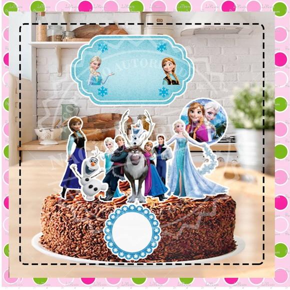 Topo de Bolo Frozen