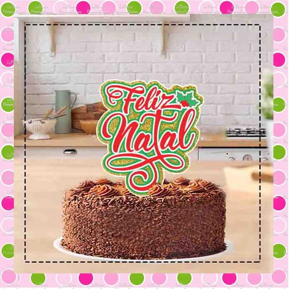 Topo de Bolo Natal