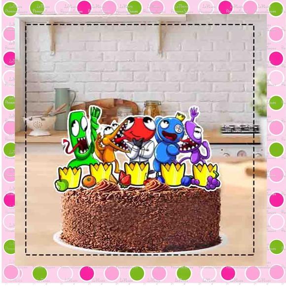 Topo de Bolo Rainbow Friends