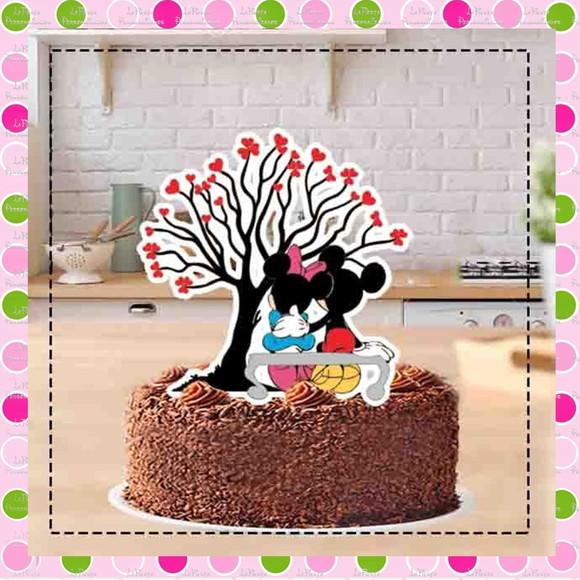 Topo de Bolo Mickey e Minnie