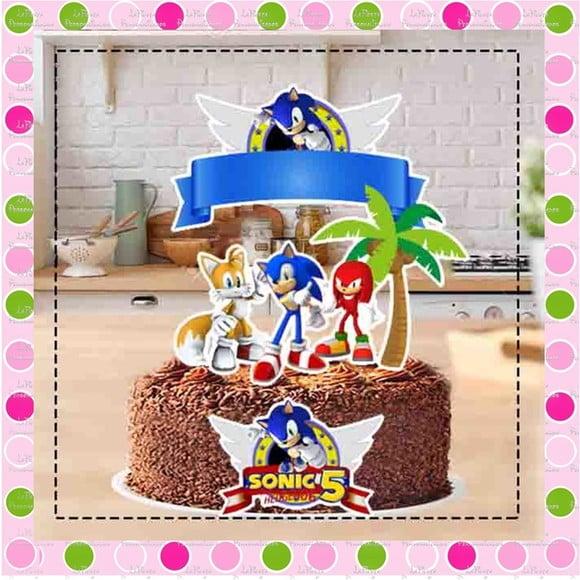 Topo de Bolo Sonic