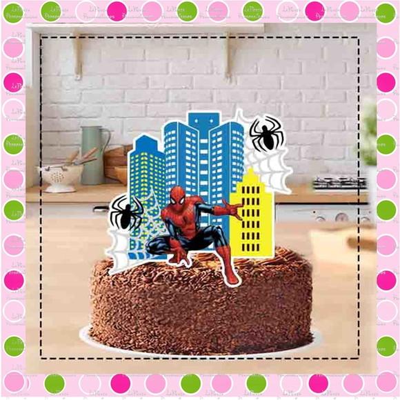 Topo de Bolo Homem Aranha