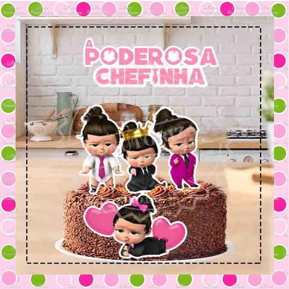 Topo de Bolo Poderosa Chefinha