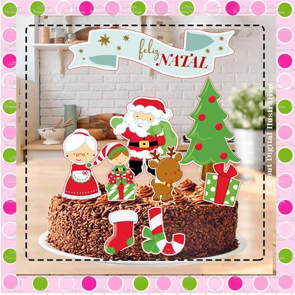 Topo de Bolo Natal