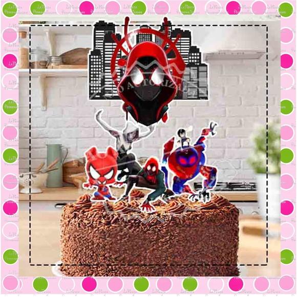 Topo de Bolo Homem Aranha