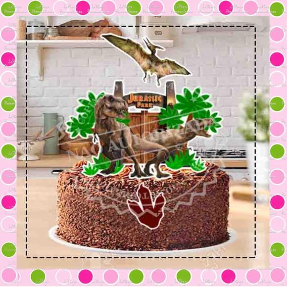 Topo de Bolo Dinossauro