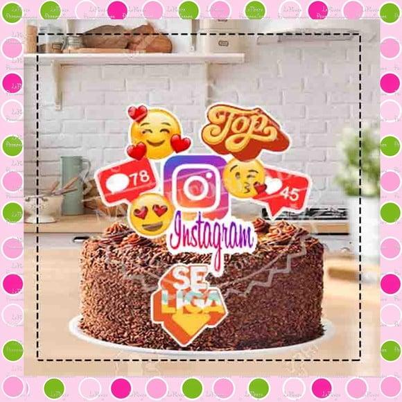 Topo de Bolo Rede Social
