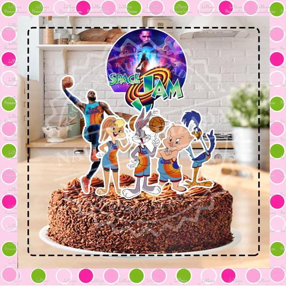 Topo de Bolo Space Jam