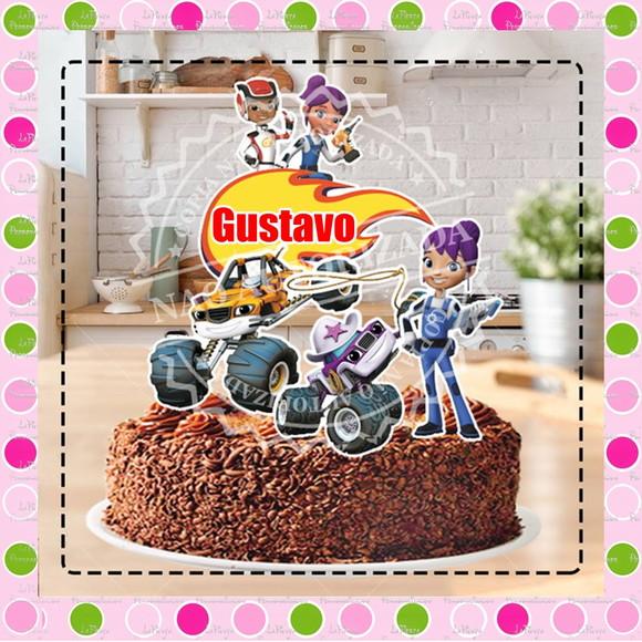 Topo de Bolo Blaze and the monster machines