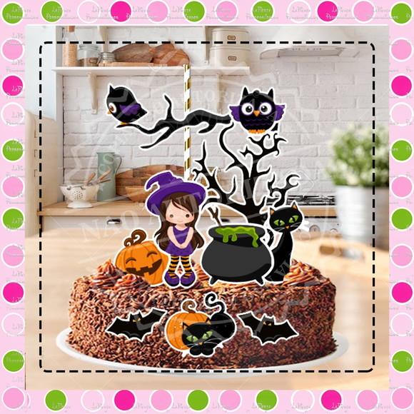 Topo de Bolo Halloween