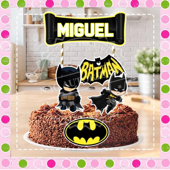 Topo de Bolo Batman