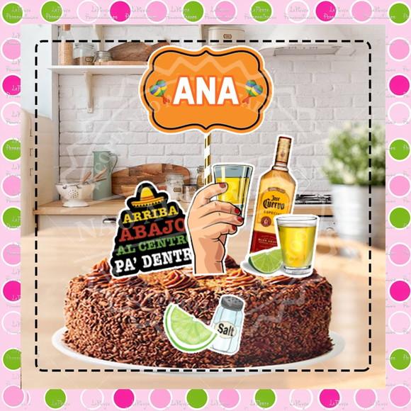 Topo de Bolo Tequila