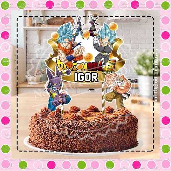 Topo de Bolo Dragon Ball