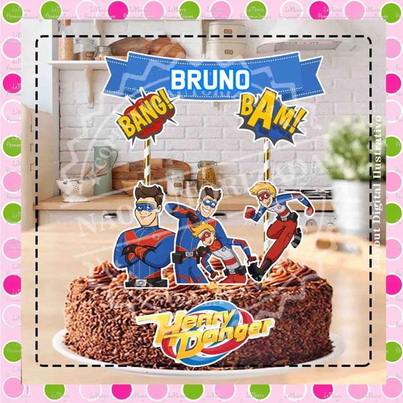 Topo de Bolo Henry Danger