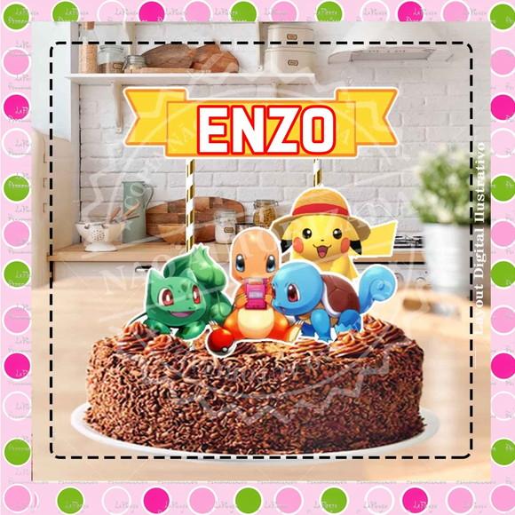 Topo de Bolo Pokemon