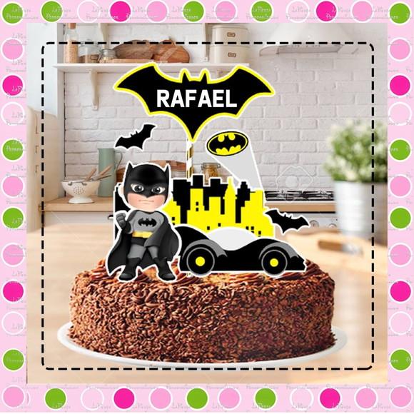 Topo de Bolo Batman