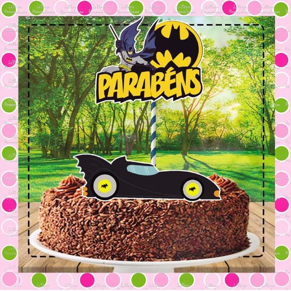 Topo de Bolo Batman