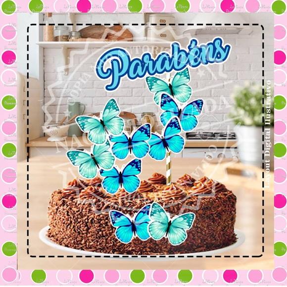 Topo de Bolo Jardim