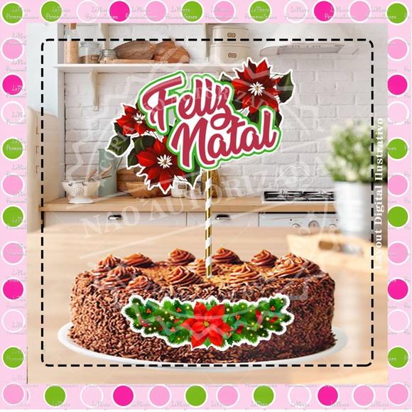 Topo de Bolo Natal