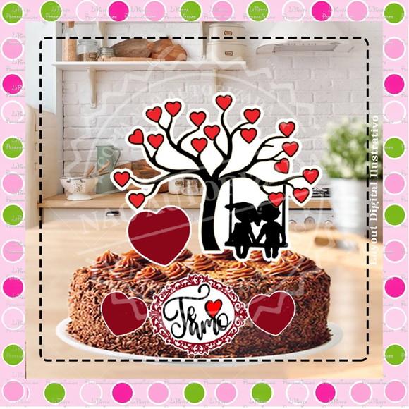 Topo de Bolo Amor