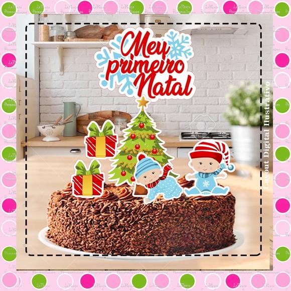 Topo de Bolo Natal