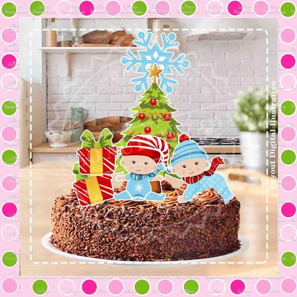 Topo de Bolo Natal
