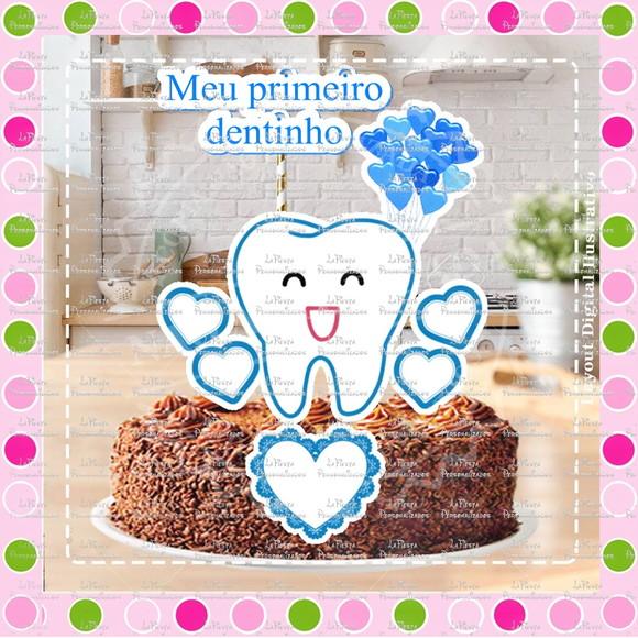 Topo de Bolo Primeiro Dentinho