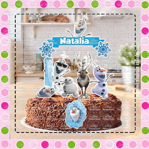 Topo de Bolo Frozen