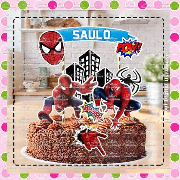 Topo de Bolo Homem Aranha