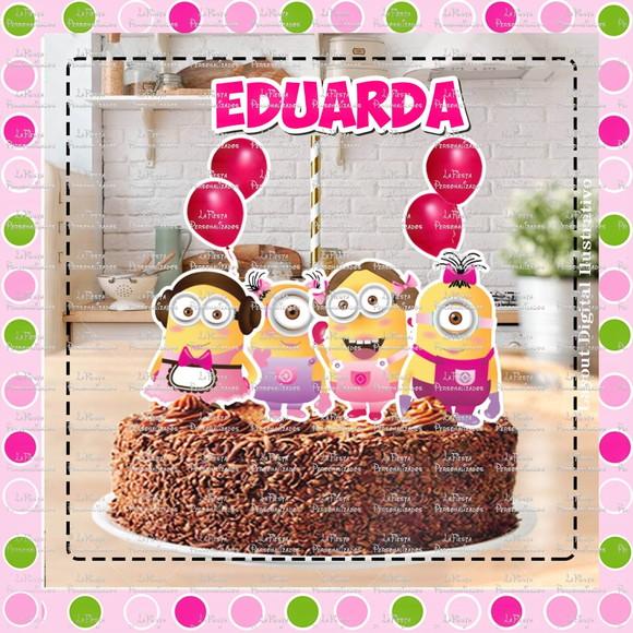 Topo de Bolo Minions