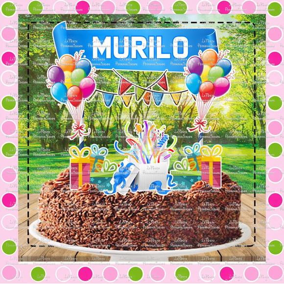 Topo de Bolo Aniversário