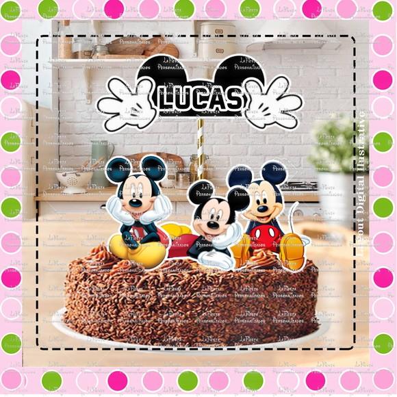 Topo de Bolo Mickey
