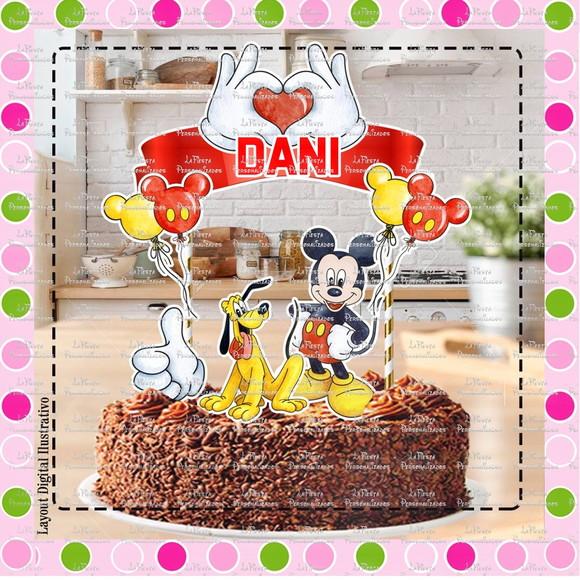 Topo de Bolo Mickey