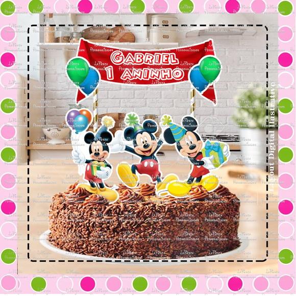 Topo de Bolo Mickey