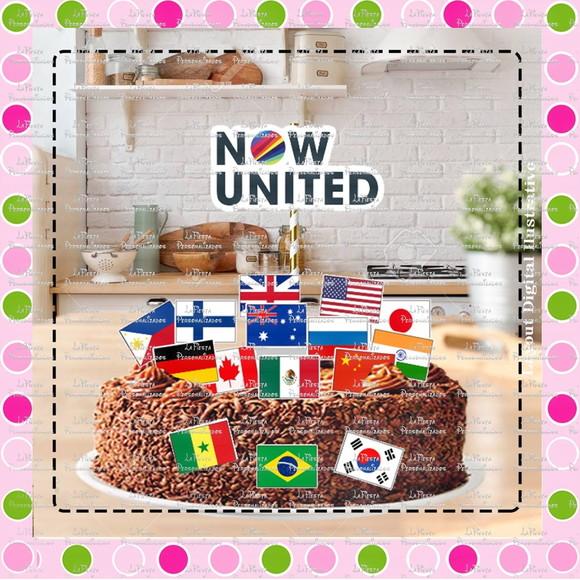 Topo de Bolo Banda Now United