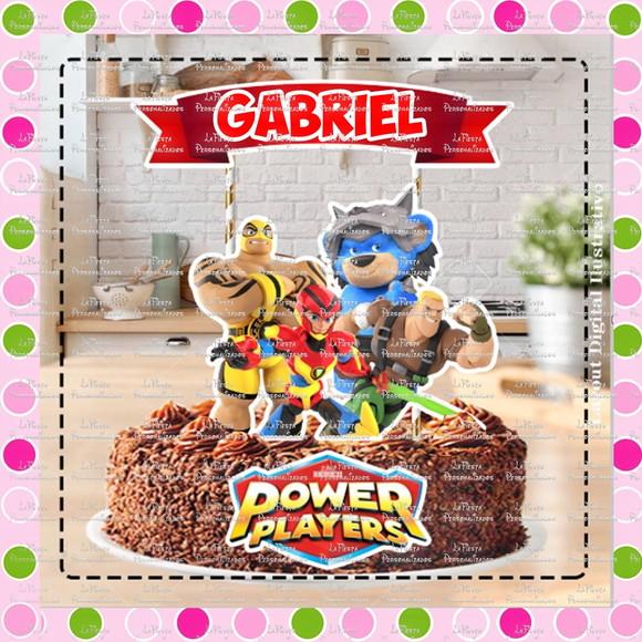 Topo de Bolo Power Players