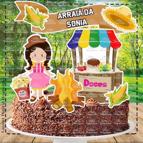 Topo de Bolo Festa Junina