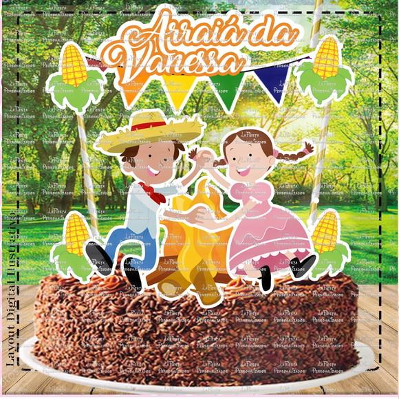 Topo de Bolo Festa Junina