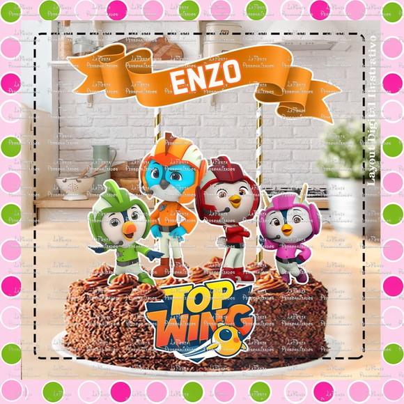 Topo de Bolo Top Wing