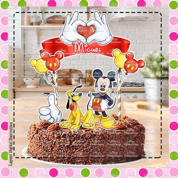 Topo de Bolo Mickey