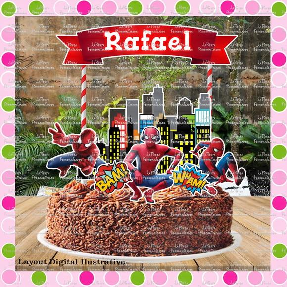 Topo de Bolo Homem Aranha